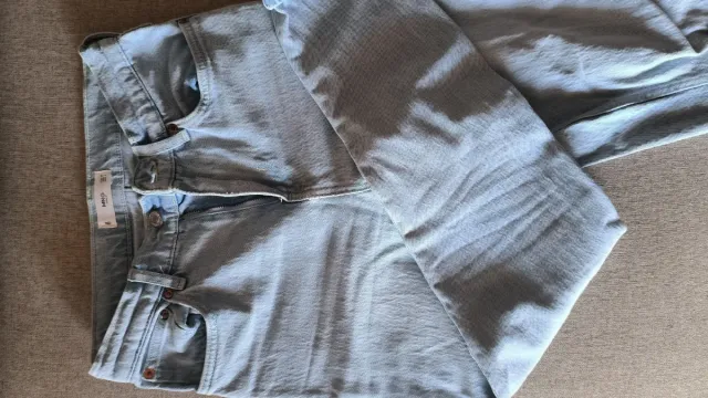 Mango Vaqueros Azules Mujer