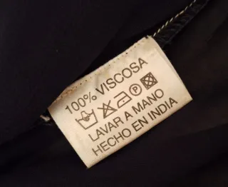 Blusón Desigual Negro Talla S