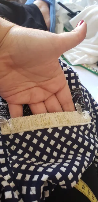 Chaqueta cuadros azul y blanco Talla L