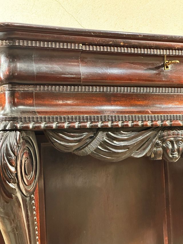 Consola Antigua Caoba Imperio