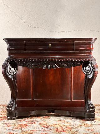 Consola Antigua Caoba Imperio