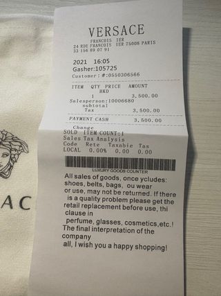 Cinturón Versace Negro y Dorado Mujer