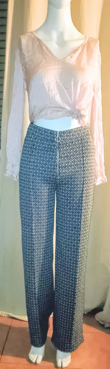 Pantaloni palazzo donna fantasia