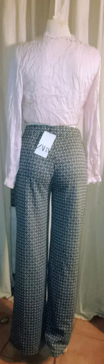 Pantaloni palazzo donna fantasia