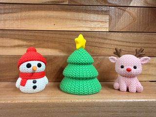 Set Natale Pupazzo Neve Albero Renna