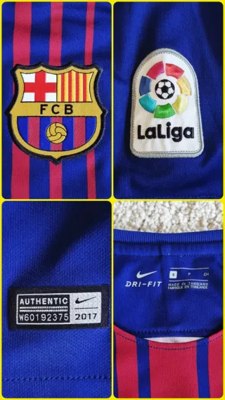 FCB 2017/18. Talla S. MESSI ORIGINAL BOTA DE ORO