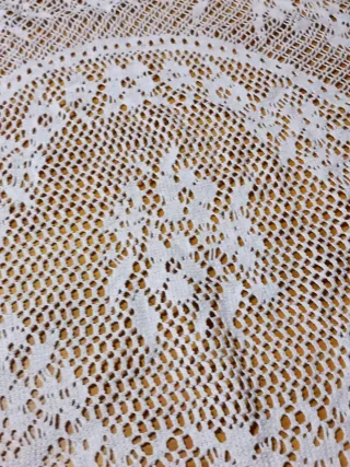 Lote 3 Manteles Redondos Tejidos