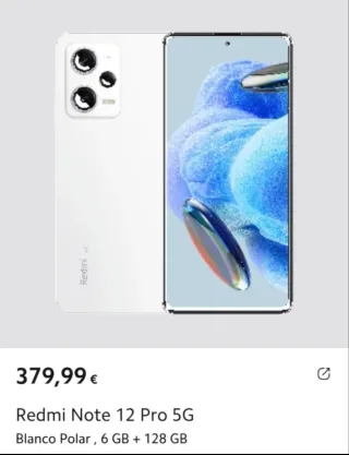 Redmi Note 12 Pro 5G Bianco Polare 128GB