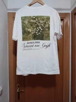 Camiseta Rosas Van Gogh Pull&Bear XL