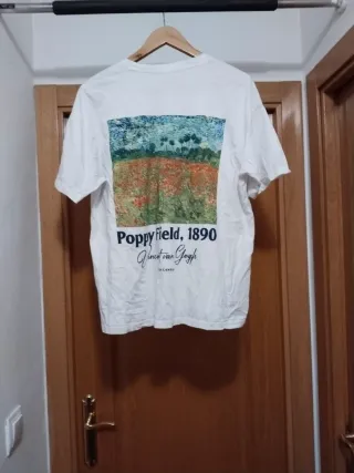Camiseta Pull&Bear Campo Amapolas Van Gogh XL