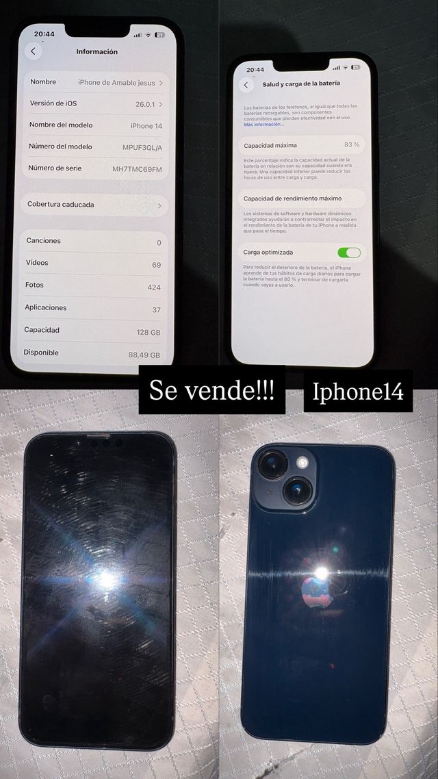 iPhone 14 128GB Azul