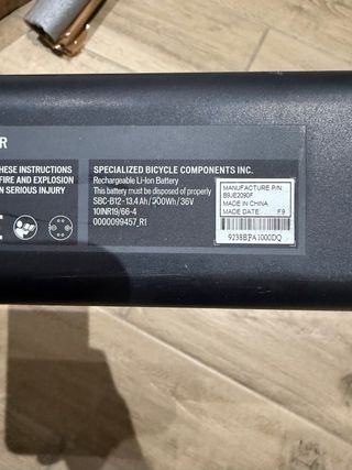 Batteria Ebike Specialized Turbo Levo 500W salute