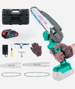 Mini Motosierra Bateria 6 Pulgadas 4 Pulgadas 21V