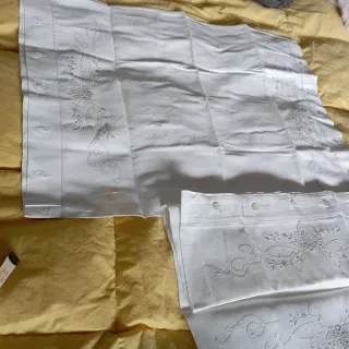 Coppia Federe da giorno Ricamate