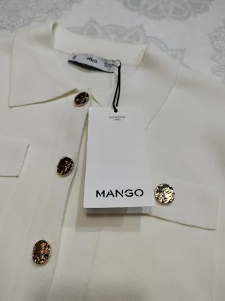 Jersey Mango corto botones joya
