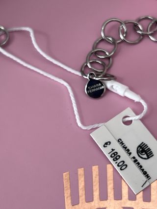 Collana Chiara Ferragni donna con strass rosa