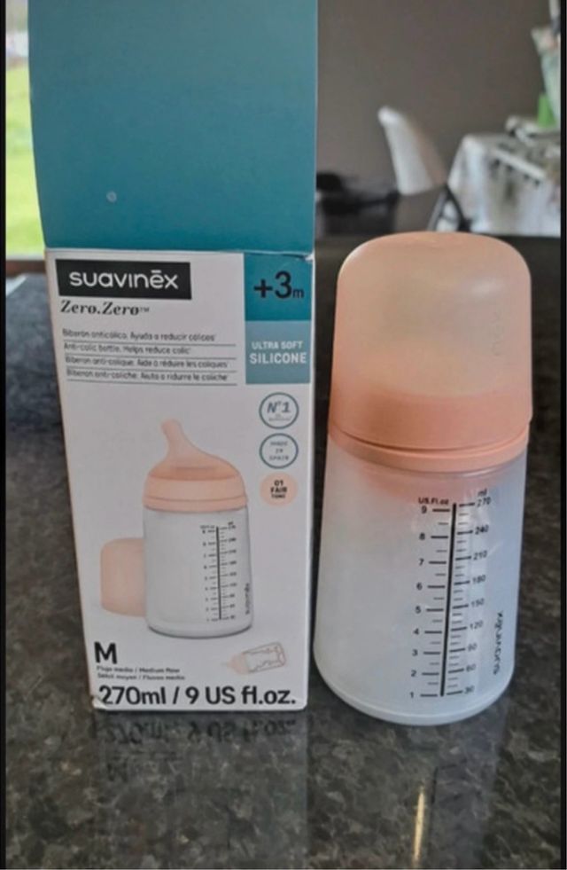 Biberón 2 Tetinas Suavinex Zero Zero 270ml