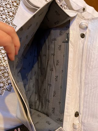 Bolso tipo cartera de piel