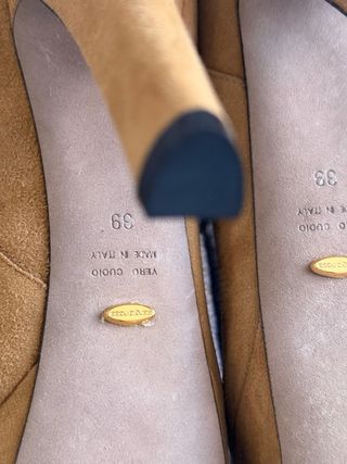 Sergio Rossi stivali scamosciati tacco 39