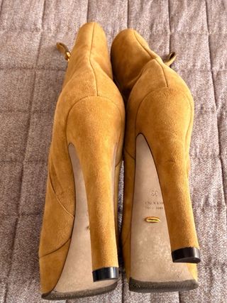 Sergio Rossi stivali scamosciati tacco 39