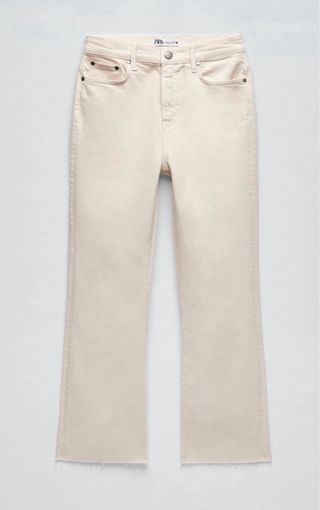 Pantalón flare Zara beige