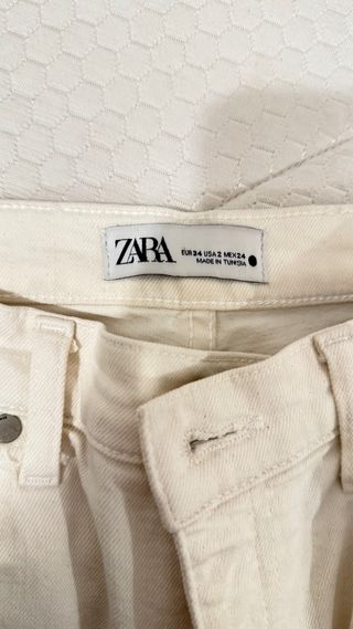Pantalón flare Zara beige