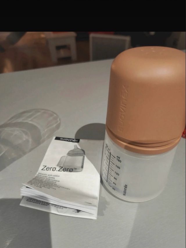 Biberón 2 Tetinas Suavinex Zero Zero 180ml