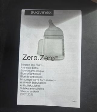 Biberón 2 Tetinas Suavinex Zero Zero 180ml