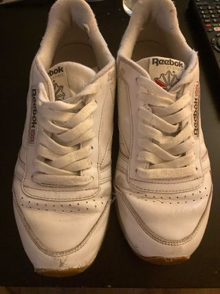 Bambas Reebok Clásicas Blancas muy usadas