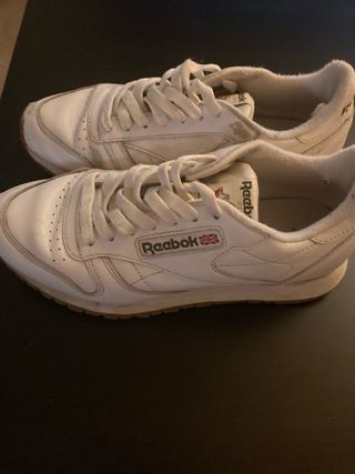 Bambas Reebok Clásicas Blancas muy usadas