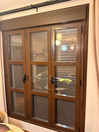 6 Ventanas aluminio Climalit con persiana