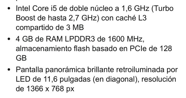 MacBook Air 2016 Plata