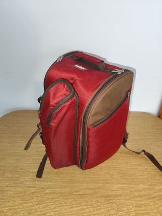 Mochila Picnic Roja y Marrón