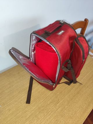 Mochila Picnic Roja y Marrón