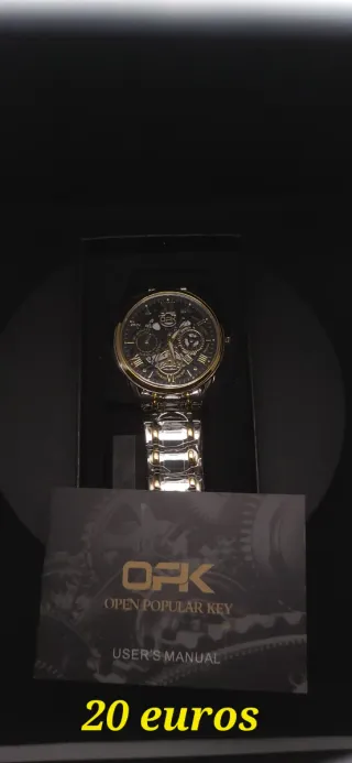 Reloj OPK Acero Inoxidable Dorado y Plateado