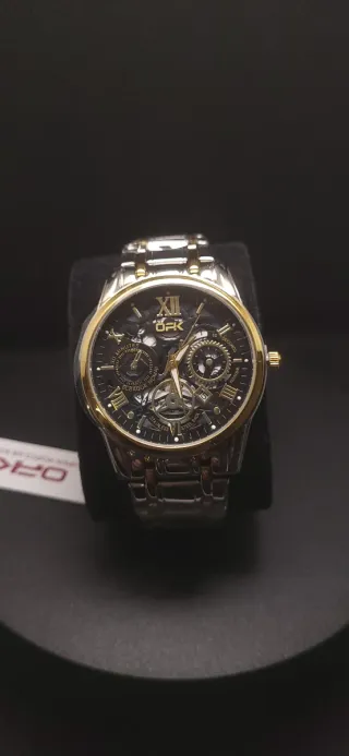 Reloj OPK Acero Inoxidable Dorado y Plateado