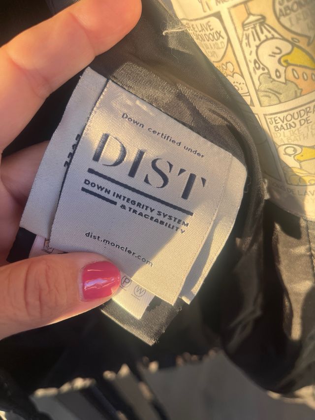 Plumífero largo Moncler negro. Talla 4 Original