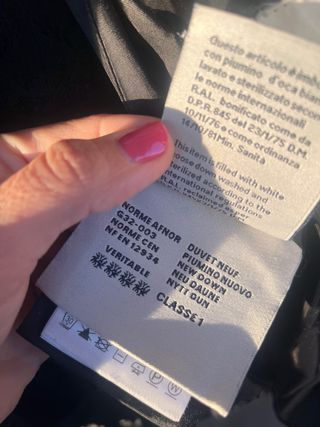 Plumífero largo Moncler negro. Talla 4 Original