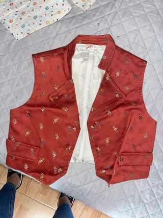 Chaleco fallero bordado