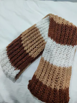 Bufanda tejida multicolor