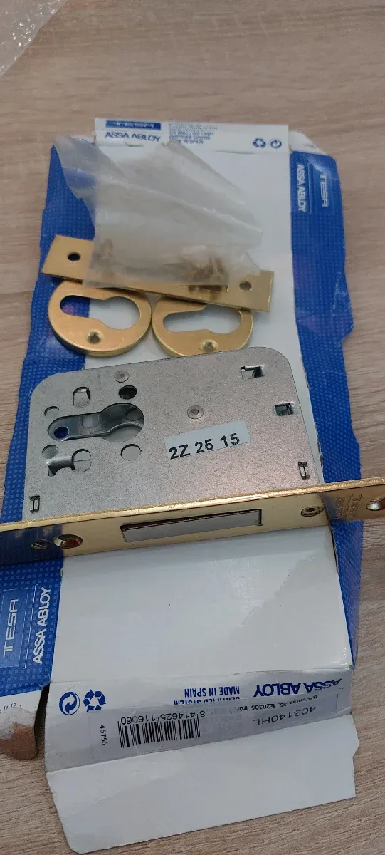 Serratura Tesa 403140HL Ottonata