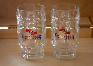 2 Bicchieri Birra Kronenbourg Nuovi