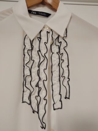 Camisa ZARA Blanca Talla S