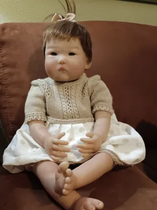 Muñeca Reborn Vinilo y Tela