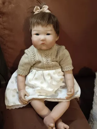 Muñeca Reborn Vinilo y Tela