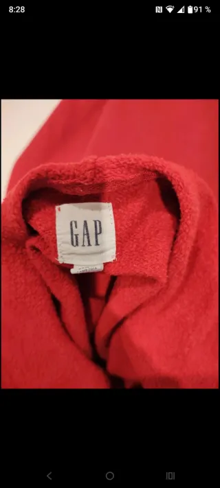 Sudadera Gap Roja con Logo