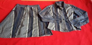Conjunto falda y camisa talla M