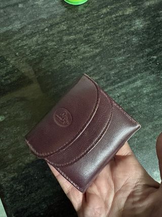 Monedero billetero piel morado