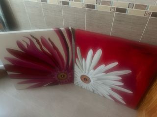 Quadri moderni con fiori (2 pz)