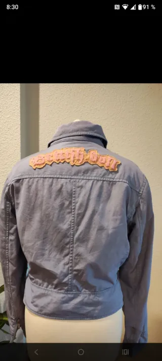 Cazadora sport Purificación García lila